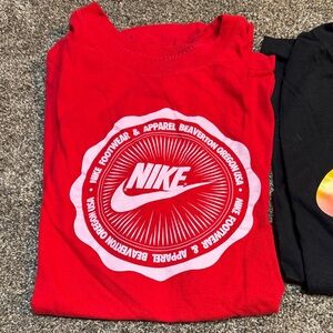 Nike Red Graphic Short Sleeve Tee